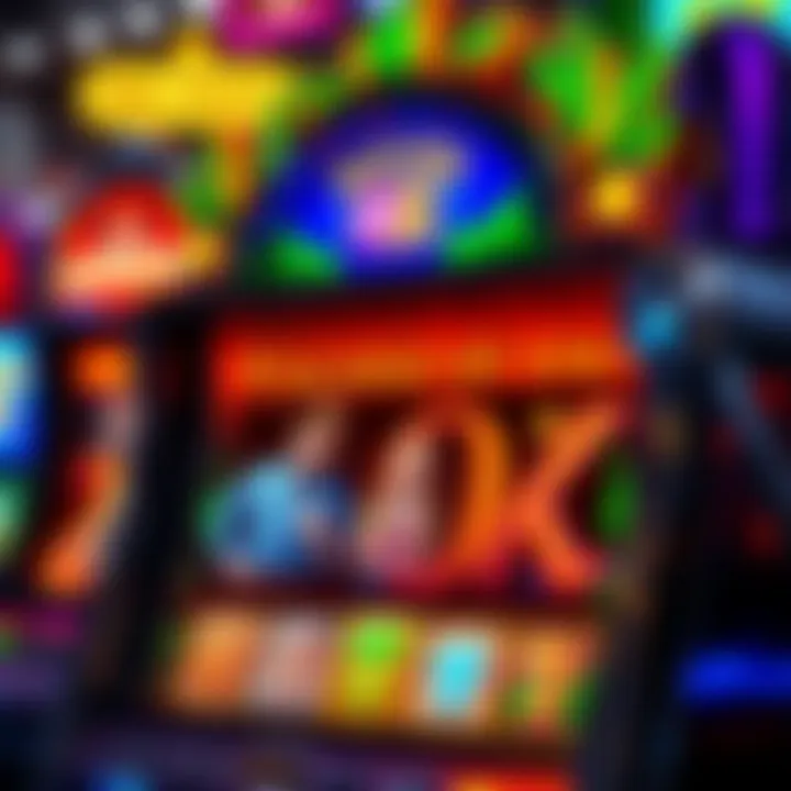 A colorful casino slot machine featuring Wizard of Oz characters and symbols, popular among players in Indiana