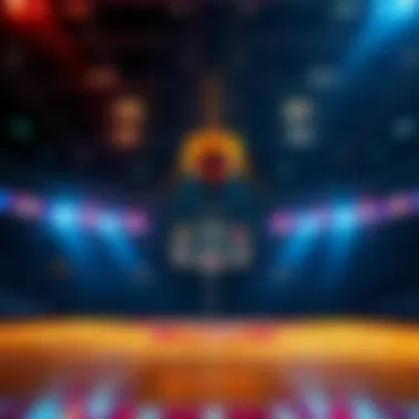 WNBA Betting Strategy A basketball court with a scoreboard showing low scores, highlighting a betting strategy on the under for WNBA games.