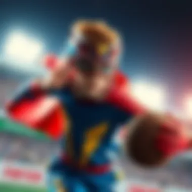 Wonderboy showcasing his sports skills in a dynamic pose