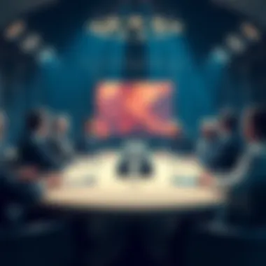 A group of experts discussing historical decisions at a round table