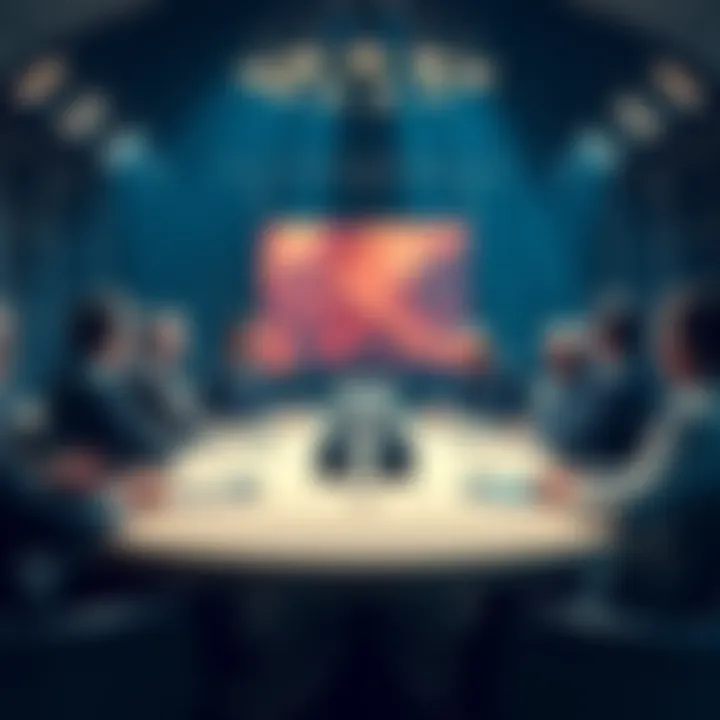 A group of experts discussing historical decisions at a round table