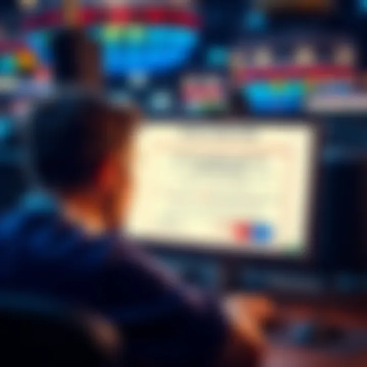 A frustrated player looking at a computer screen displaying a failed address verification notice from World Poker Tour, with a worried expression about their frozen funds.