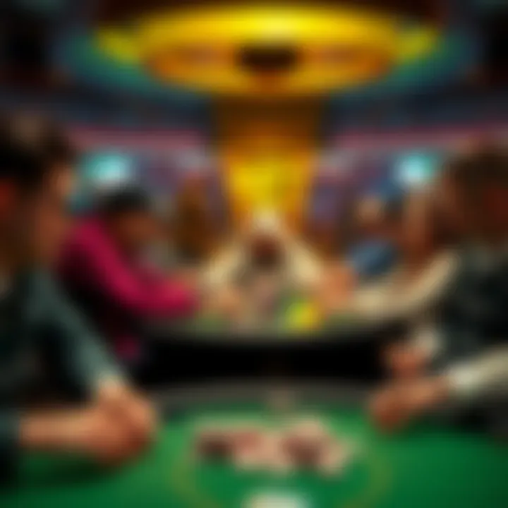 A group of players engaged in a game at WPT Gold, highlighting their experiences and interactions, with a focus on US players, alongside a comparison to Global Poker.