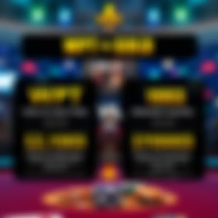 A graphic showing a side-by-side comparison of WPT Gold and Clubs Poker, highlighting player numbers and features.