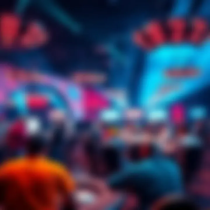 Players gather at a registration desk for the WSOP 2026, discussing the new $100,000 minimum transfer requirement.