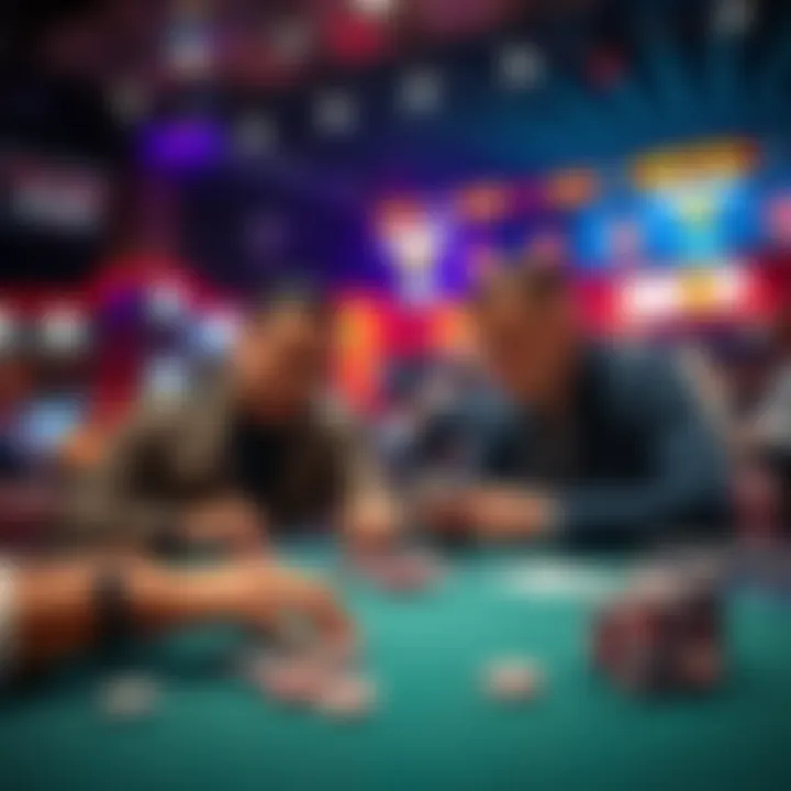 Two poker players sitting at a table, focused on their cards during the WSOP Main Event 2026 finale
