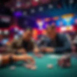 WSOP Main Event 2026 Finalists Two poker players sitting at a table, focused on their cards during the WSOP Main Event 2026 finale
