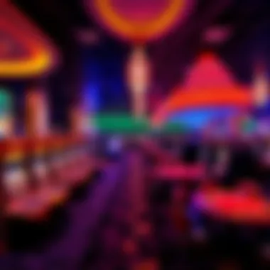 An empty gaming area at Yaamava Casino showing no Bubble Craps tables, contrasting with other casinos in Southern California.