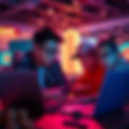 Eighteen-year-olds exploring offshore casinos on a laptop, looking curious.
