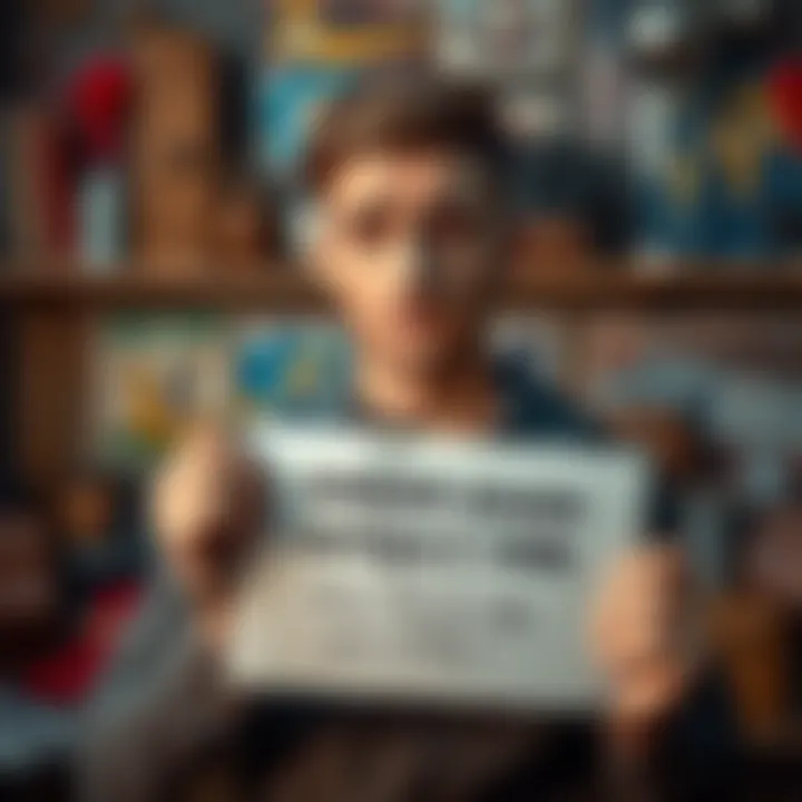 A 26-year-old man looking distressed while holding a sign about his $100,000 loss from gambling. The setting shows a background of luxury items and travel photos, symbolizing his past lifestyle.