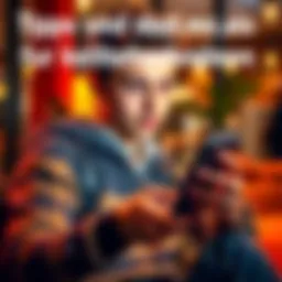 A 21-year-old looking at a smartphone while reviewing app sign-up bonuses and financial tips