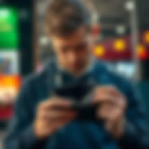 Young man reflecting on gambling losses A 23-year-old man looks distressed while checking his empty wallet, symbolizing the impact of gambling on his finances.