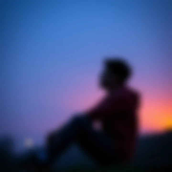 A 22-year-old man sitting alone, looking thoughtful as he reflects on his battle with gambling addiction, symbolizing loss and hope for change.