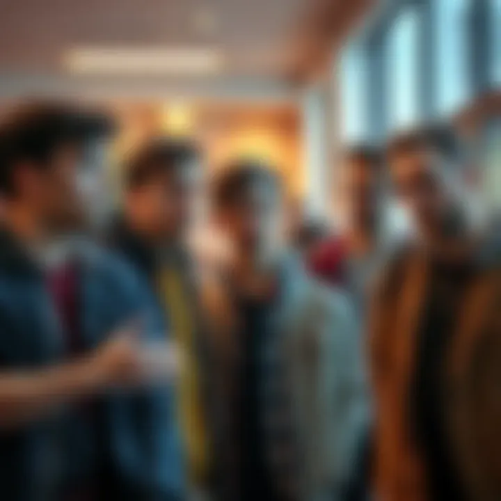 A group of young men openly sharing their feelings and opinions in a casual setting