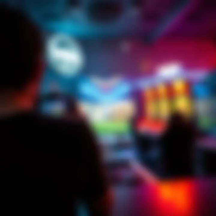 A visual representation of a person recording a video in front of a gaming setup, highlighting highs and lows of gambling experiences.