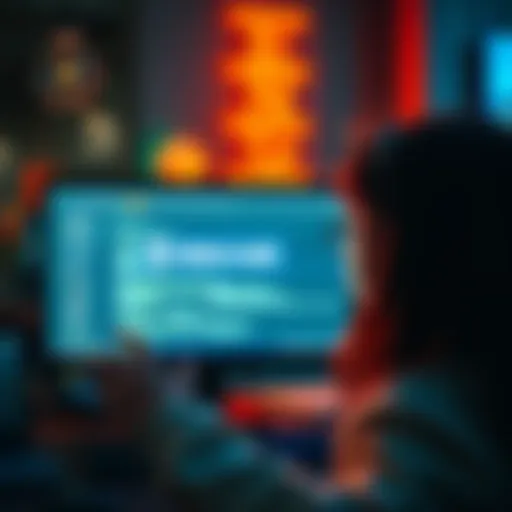 A person looking at a computer screen with the Zingo Code interface showing a potential error or disappearance message.