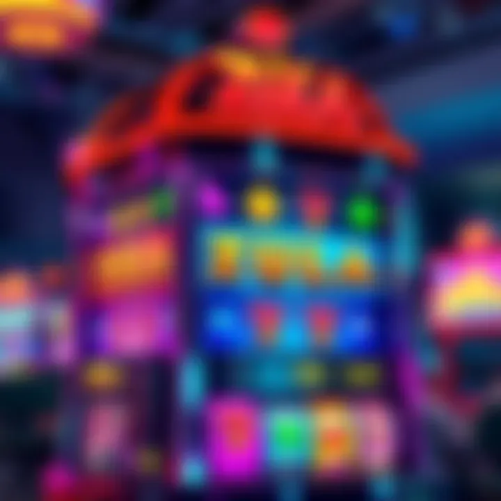 A vibrant slot machine featuring various symbols and colorful graphics, representing popular slots among Zula players.